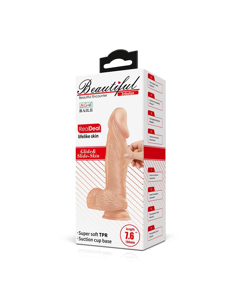 Pretty Love Zebulon - Dildo - Realistische Vibrerende Dildo - Lichte Huidskleur - Geeft Levensechte Ervaring-Erotiekvoordeel.nl