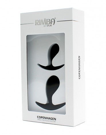 Rimba Copenhagen Anaal plugs | set van 2 buttplugs - zwart- Erotiekvoordeel.nl