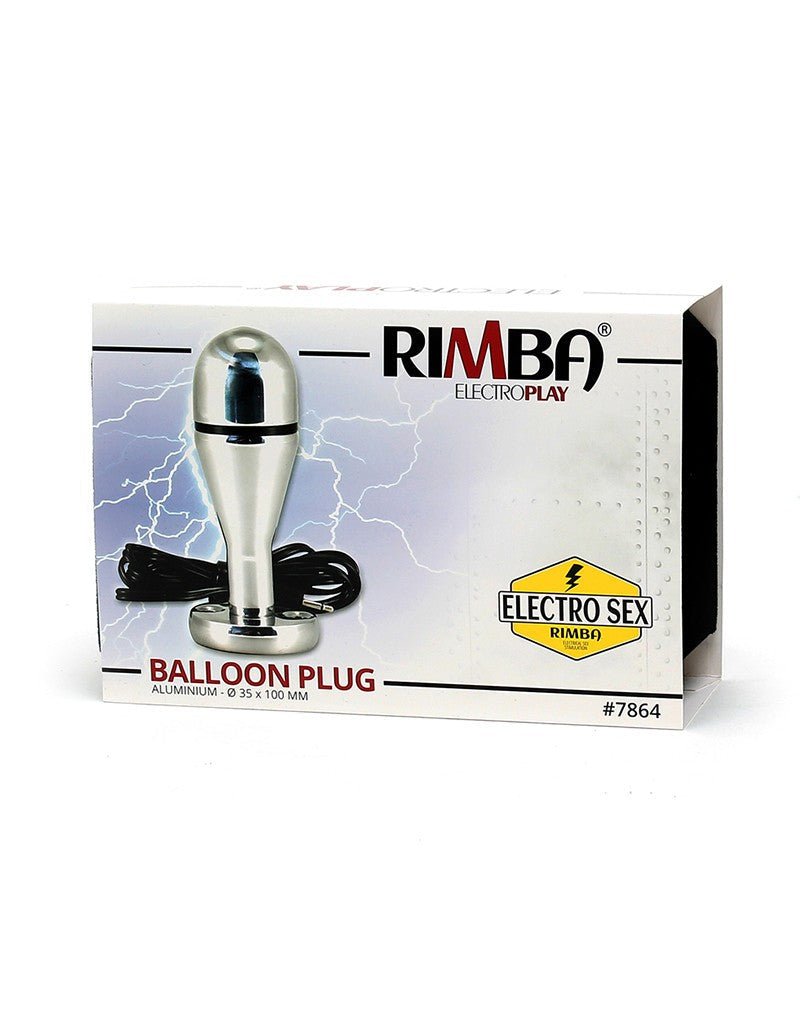 Rimba Electro Sex Ballon Plug voor Vaginaal of Anaal Gebruik 100 mm bi-polair- Erotiekvoordeel.nl