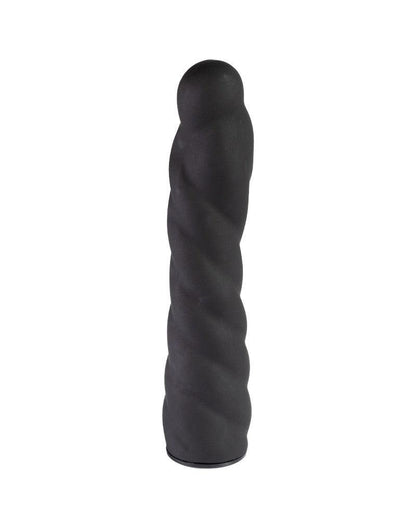 Rimba Latex Play - Verwisselbare Dildo voor Strap-on - Zwart - Ø3.4 x 16 cm - 160 mm lengte - 34 mm diameter-Erotiekvoordeel.nl