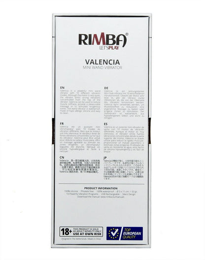 Rimba Mini Wand Vibrator VALENCIA - roze-Erotiekvoordeel.nl