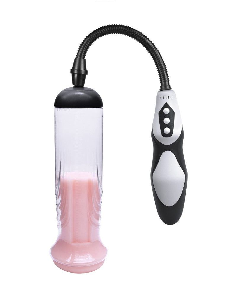 Rimba P Pump PP06 Penispomp met Afstandsbediening & Vagina Sleeve - Zwart-Erotiekvoordeel.nl