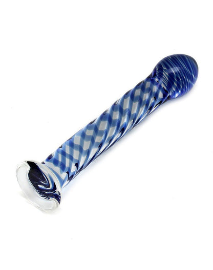 Rimba Sensual Glass Glazen Dildo Queeny - transparant/rood/blauw/geel-Erotiekvoordeel.nl