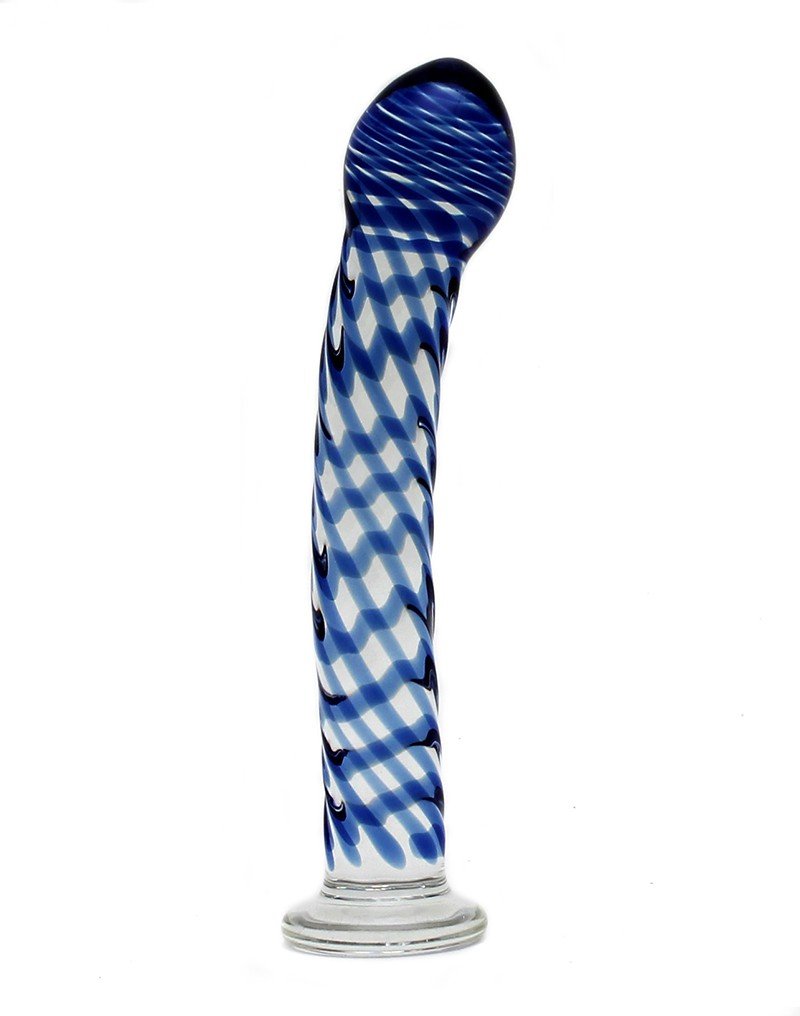 Rimba Sensual Glass Glazen Dildo Queeny - transparant/rood/blauw/geel-Erotiekvoordeel.nl