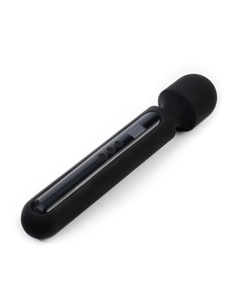 Rimba - Sensual Nights SN05 - Grote Wand Vibrator - Massager - Zwart-Erotiekvoordeel.nl