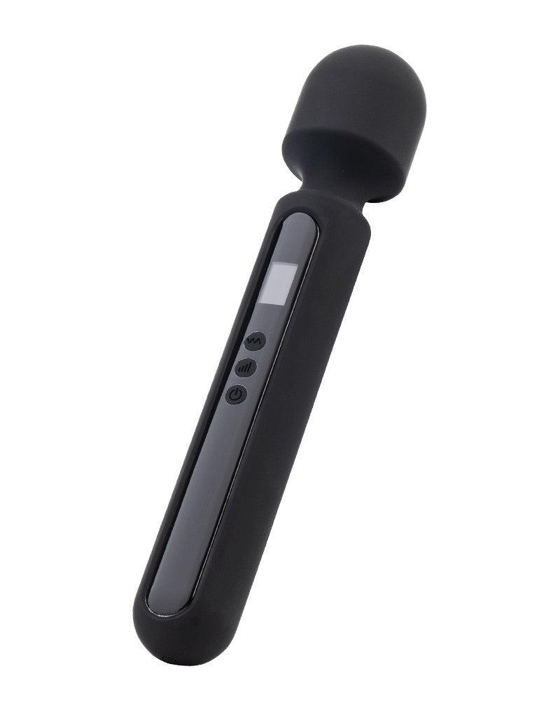 Rimba - Sensual Nights SN05 - Grote Wand Vibrator - Massager - Zwart-Erotiekvoordeel.nl