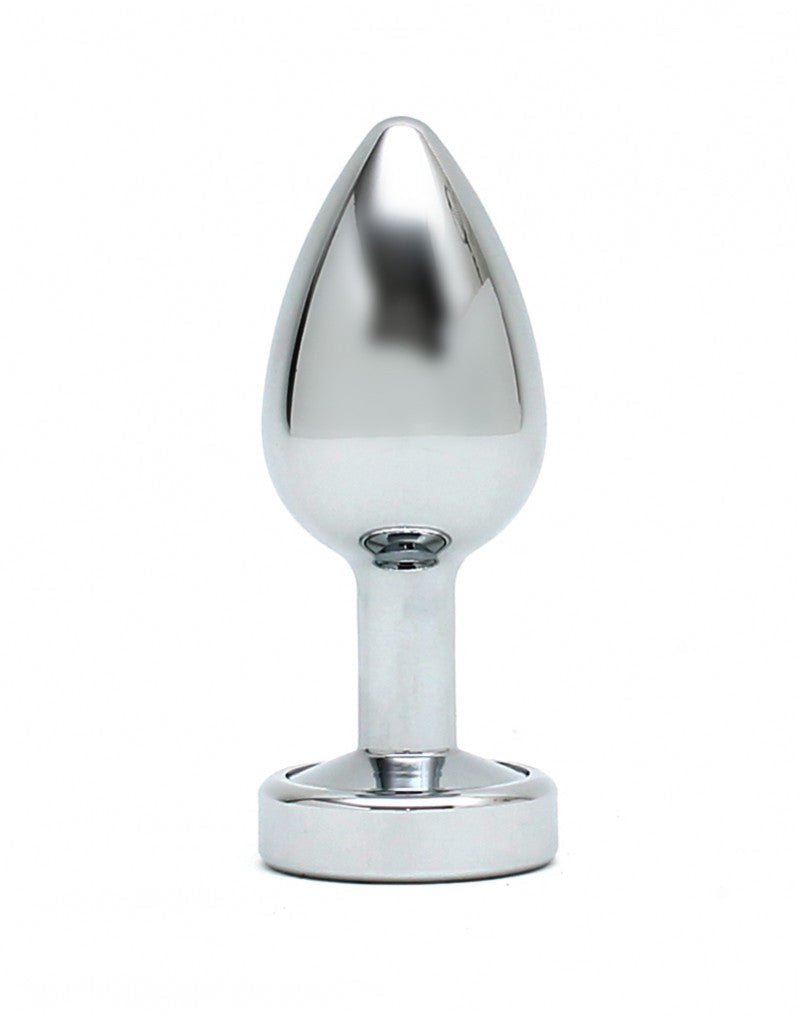 Rimba Toys RVS Buttplug met LED verlichting PISA - zilver-Erotiekvoordeel.nl