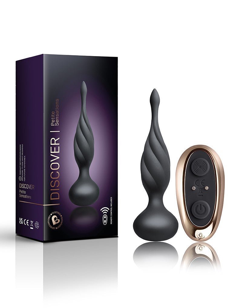 Rocks-Off Anaal Vibrator/Vibrerende Buttplug met afstandsbediening PETITE SENSATIONS DISCOVER - zwart-Erotiekvoordeel.nl