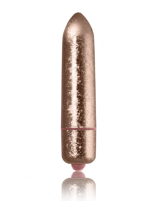 Rocks-Off RO-120MM Basis Vibrator "Frosted Fleur" - rosé goud - Erotiekvoordeel.nl