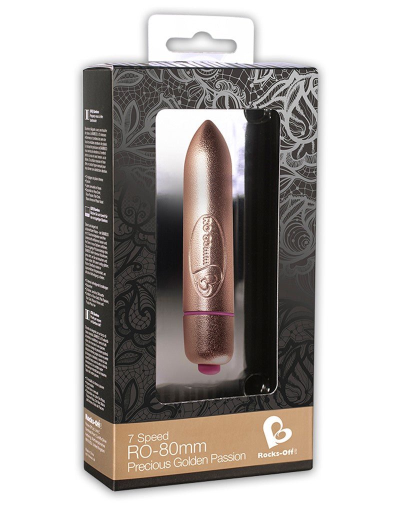 Rocks-off Bullet vibrator 80 mm - Rosé goud - Erotiekvoordeel.nl