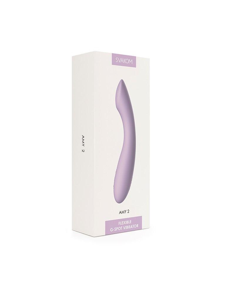 SVAKOM Amy 2 - Flexibele G-Spot Vibrator - Lila-Erotiekvoordeel.nl