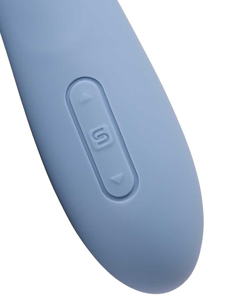 SVAKOM - Ava Neo - Stotende Vibrator - Thrusting Vibrator - Met App Control - Lichtblauw-Erotiekvoordeel.nl