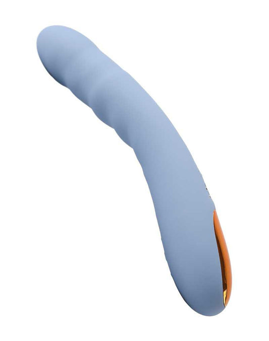 SVAKOM - Ava Neo - Stotende Vibrator - Thrusting Vibrator - Met App Control - Lichtblauw-Erotiekvoordeel.nl