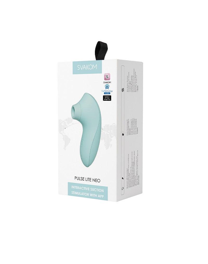 SVAKOM Pulse Lite Neo - Luchtdruk Vibrator met App-bediening - Licht Blauw-Erotiekvoordeel.nl