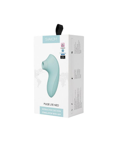 SVAKOM Pulse Lite Neo - Luchtdruk Vibrator met App-bediening - Licht Blauw-Erotiekvoordeel.nl