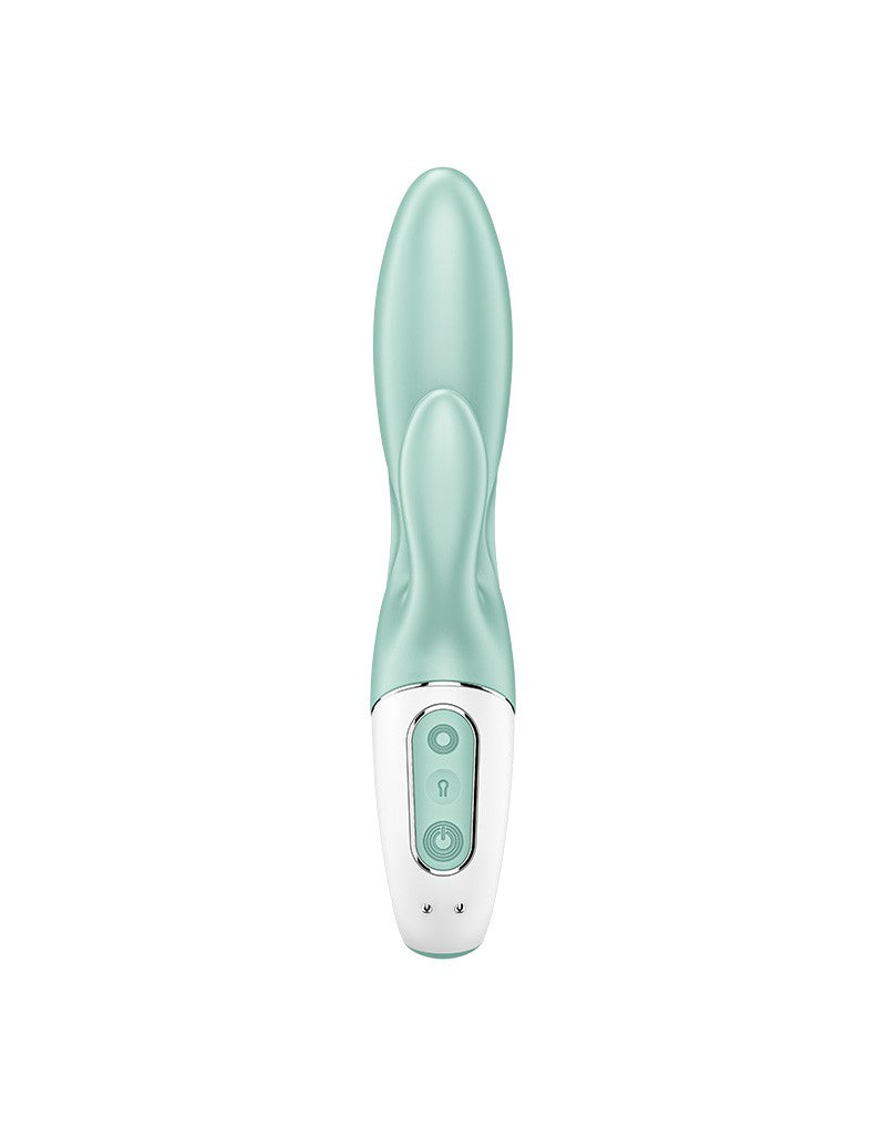 Satisfyer - Air Pump Bunny 5+ - Opblaasbare Rabbit Vibrator (met App Control) - Mint-Erotiekvoordeel.nl