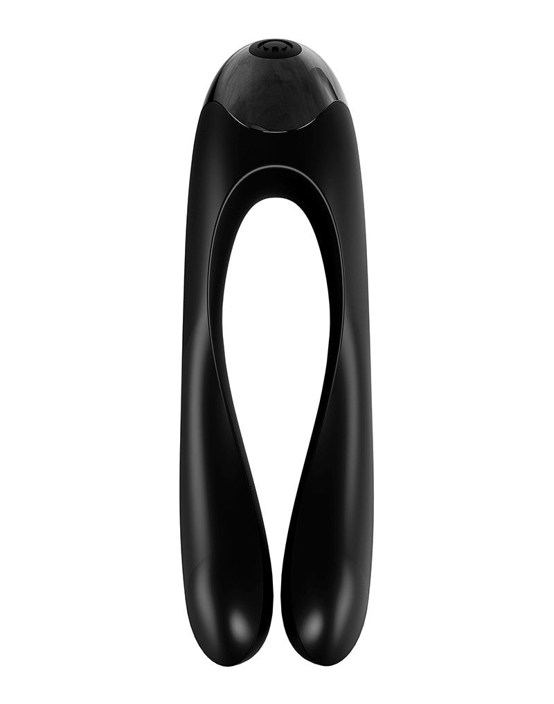 Satisfyer Candy Cane Vinger Vibrator - zwart- Erotiekvoordeel.nl