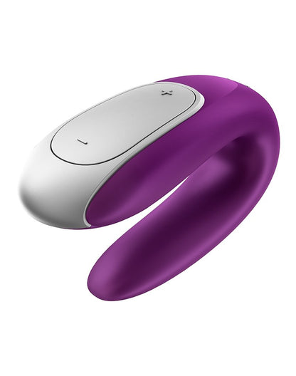 Satisfyer Double Fun Luxe Partner Vibrator met APP Control - paars- Erotiekvoordeel.nl