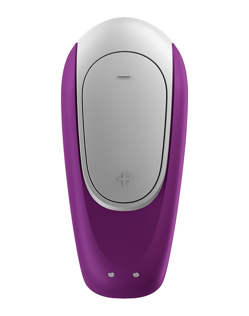 Satisfyer Double Fun Luxe Partner Vibrator met APP Control - paars- Erotiekvoordeel.nl