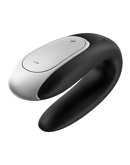 Satisfyer Double Fun Luxe Partner Vibrator met APP Control - zwart- Erotiekvoordeel.nl