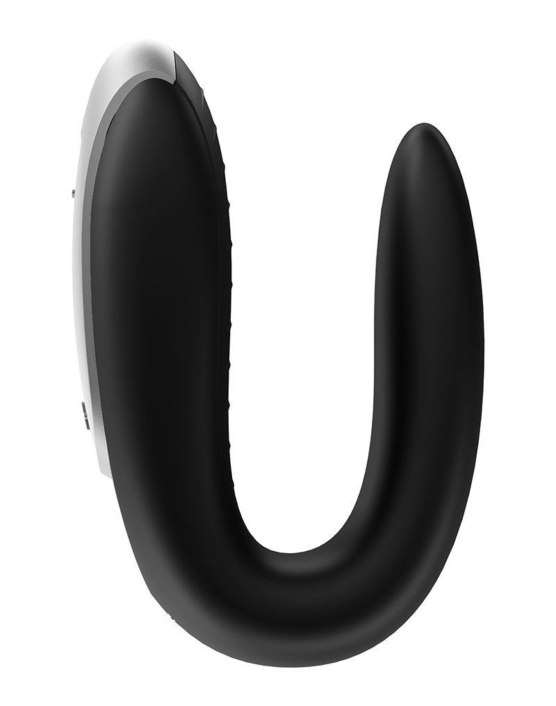 Satisfyer Double Fun Luxe Partner Vibrator met APP Control - zwart- Erotiekvoordeel.nl