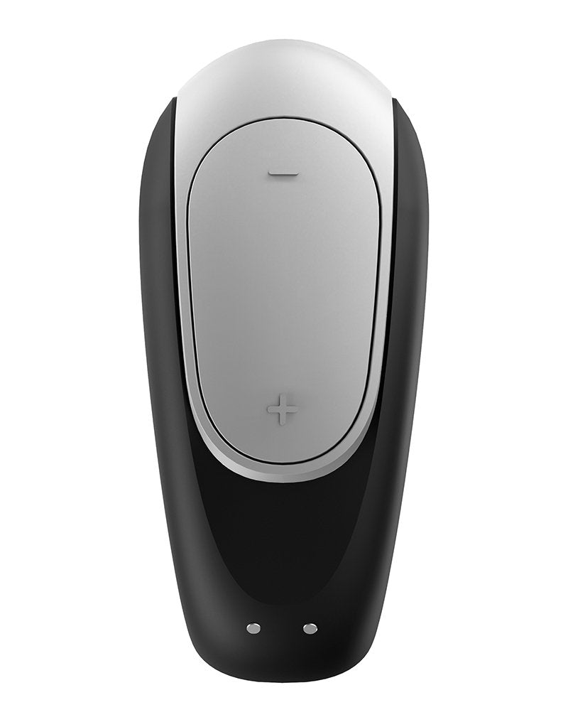 Satisfyer Double Fun Luxe Partner Vibrator met APP Control - zwart- Erotiekvoordeel.nl