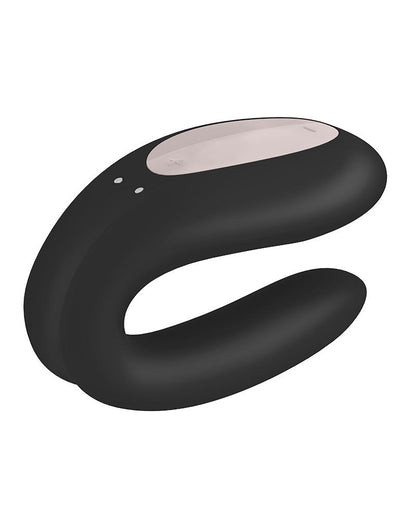 Satisfyer Double Joy Zwart Met app en Bluetooth Partner Vibrator- Erotiekvoordeel.nl