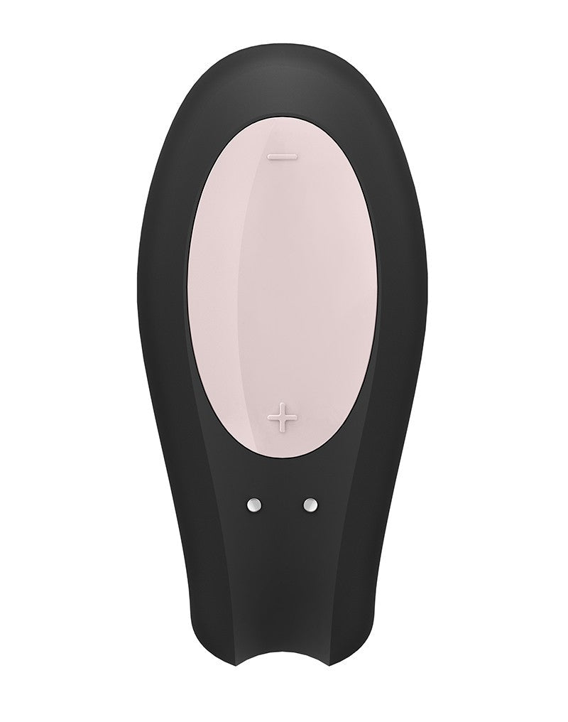 Satisfyer Double Joy Zwart Met app en Bluetooth Partner Vibrator- Erotiekvoordeel.nl