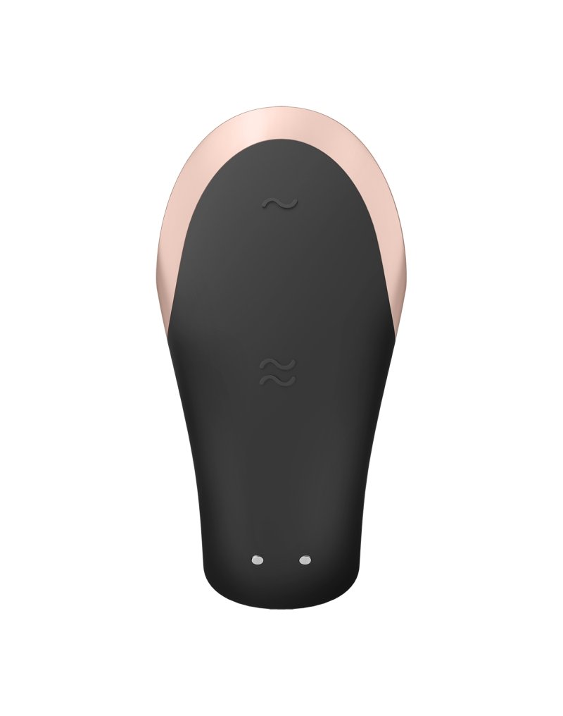 Satisfyer Double Love Luxe Partner Vibrator - zwart - Erotiekvoordeel.nl