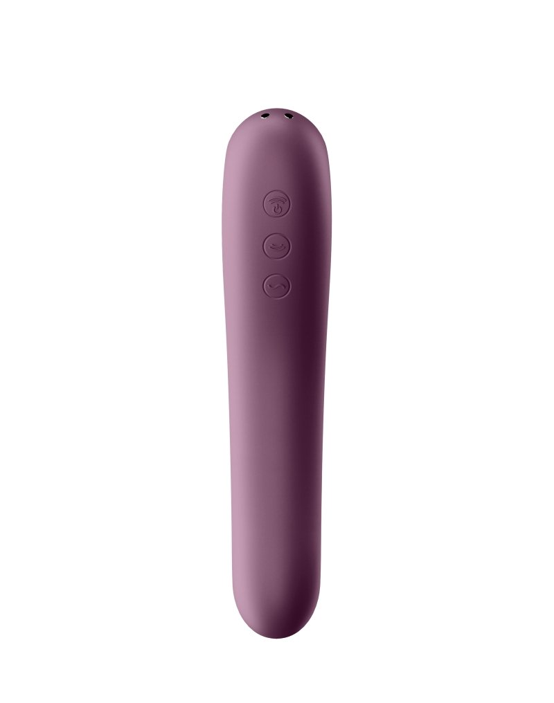 Satisfyer Dual Kiss Luchtdruk + G-Spot Vibrator 2-in-1 met APP control - Paars-Erotiekvoordeel.nl