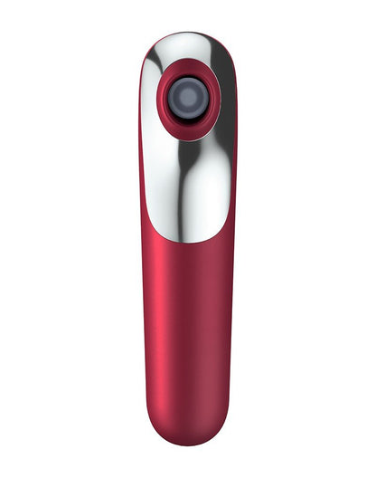 Satisfyer Dual Love Vibrerende Luchtdruk Vibrator met bluetooth en APP control - rood- Erotiekvoordeel.nl