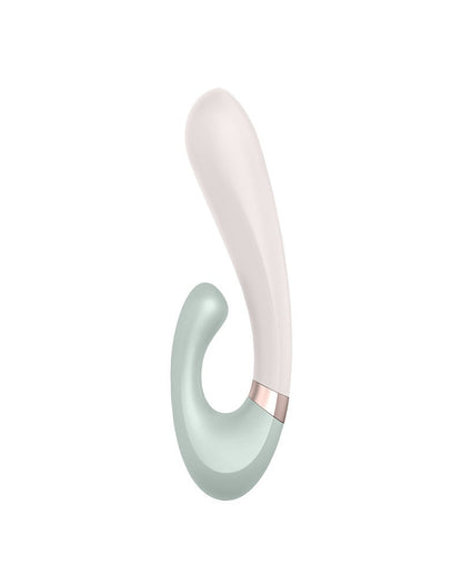 Satisfyer - Heat Wave - Verwarmde Rabbit Vibrator Met App Control - Mintgroen-Erotiekvoordeel.nl