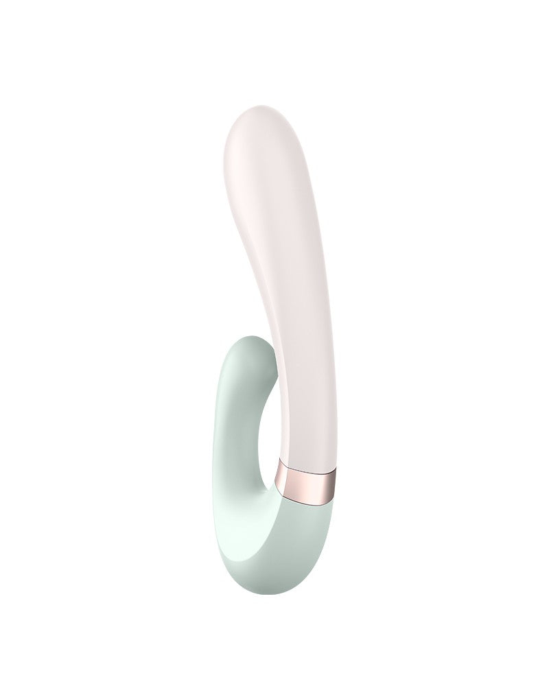 Satisfyer - Heat Wave - Verwarmde Rabbit Vibrator Met App Control - Mintgroen-Erotiekvoordeel.nl