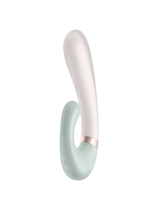 Satisfyer - Heat Wave - Verwarmde Rabbit Vibrator Met App Control - Mintgroen-Erotiekvoordeel.nl