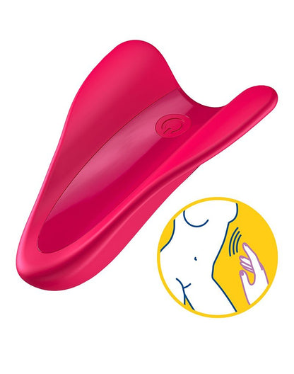 Satisfyer High Fly Vinger Vibrator - rood- Erotiekvoordeel.nl