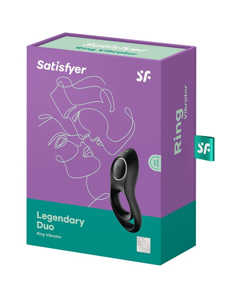 Satisfyer Legendary Duo Cockring - zwart-Erotiekvoordeel.nl