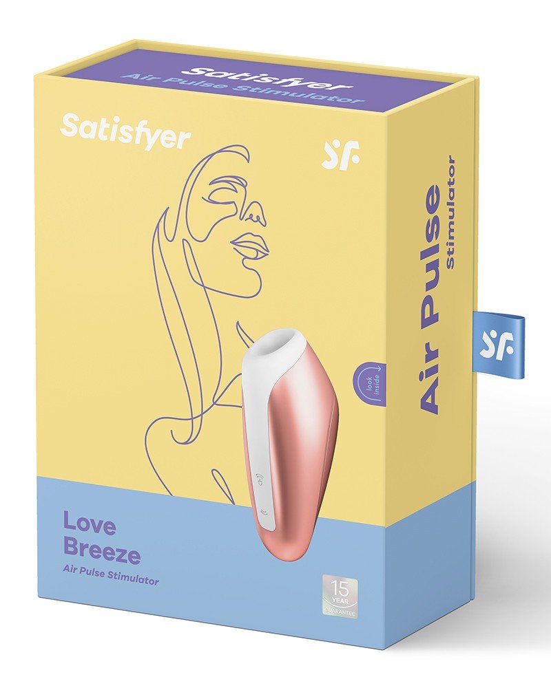 Satisfyer Love Breeze Luchtdruk Vibrator met bluetooth en APP control - copper - Erotiekvoordeel.nl