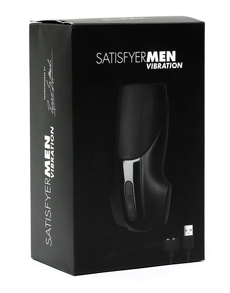 Satisfyer Men Masturbator Vibrerend - zwart - Erotiekvoordeel.nl