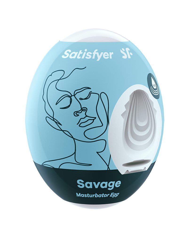 Satisfyer Mini Masturbator SAVAGE - lichtblauw-Erotiekvoordeel.nl