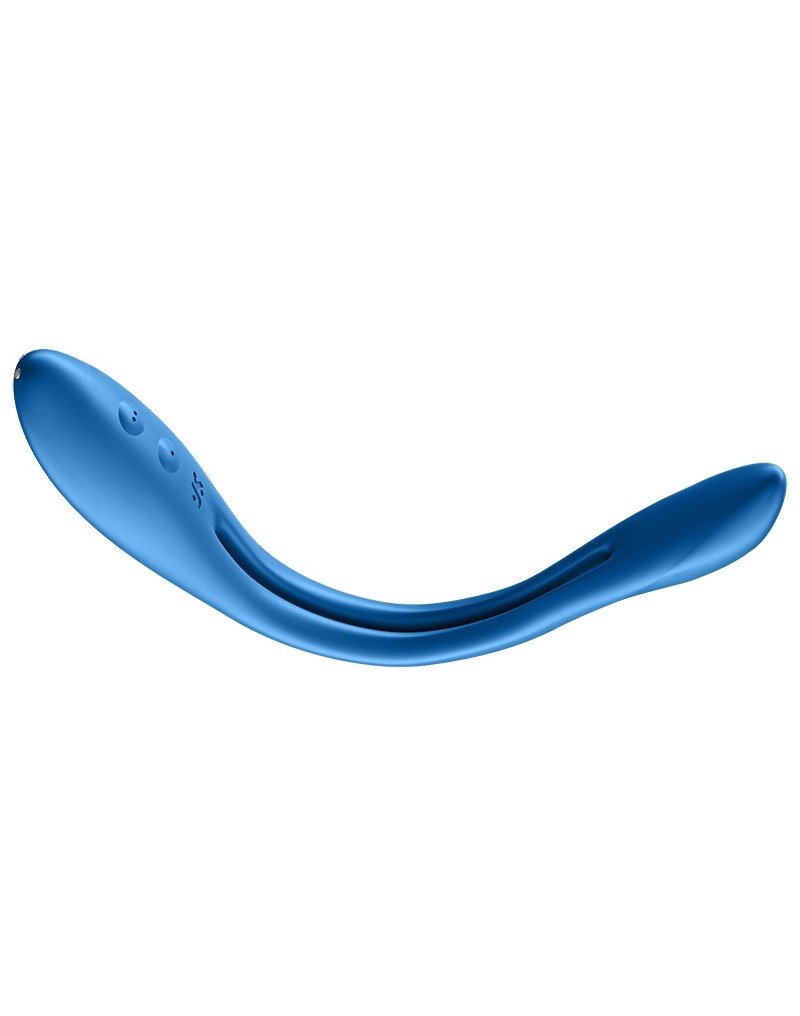 Satisfyer Multifunctionale Buigbare Vibrator ELASTIC GAME - blauw-Erotiekvoordeel.nl