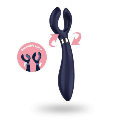 Satisfyer Partner Vibrator Multifun 3 - Blauw - Erotiekvoordeel.nl