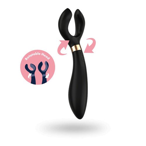 Satisfyer Partner Vibrator Multifun 3 - zwart - Erotiekvoordeel.nl