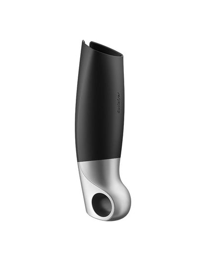 Satisfyer - Power Masturbator Met App Control - Zwart/Zilver-Erotiekvoordeel.nl