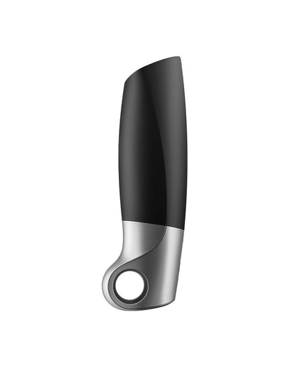 Satisfyer - Power Masturbator Met App Control - Zwart/Zilver-Erotiekvoordeel.nl