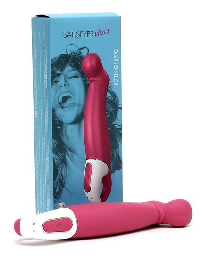 Satisfyer Vibrator Petting Hippo Vibrator - Fuchsia - Erotiekvoordeel.nl