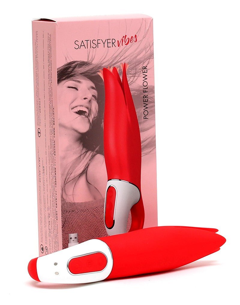 Satisfyer Vibrator Power Flower Vibrator - Rood - Erotiekvoordeel.nl