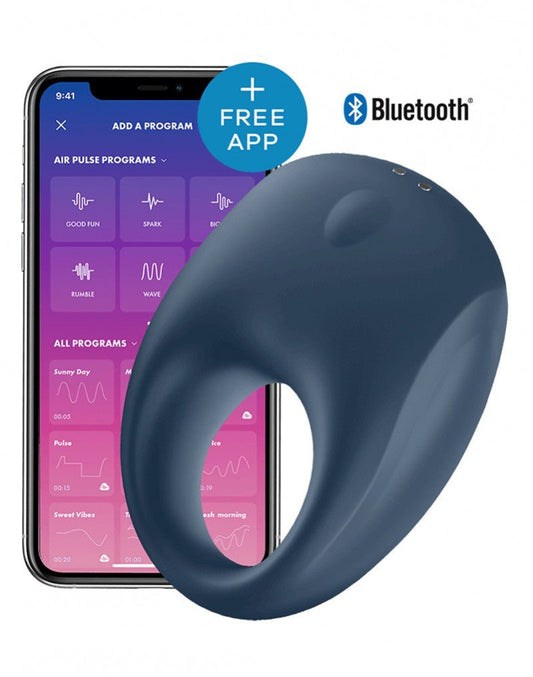 Satisfyer Vibrerende Cockring Strong One met bluetooth en app control - Erotiekvoordeel.nl