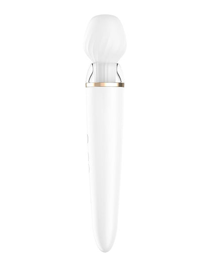 Satisfyer Wand Vibrator Double Wand-er met App Control - wit-Erotiekvoordeel.nl