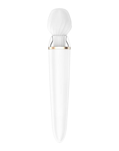 Satisfyer Wand Vibrator Double Wand-er met App Control - wit-Erotiekvoordeel.nl