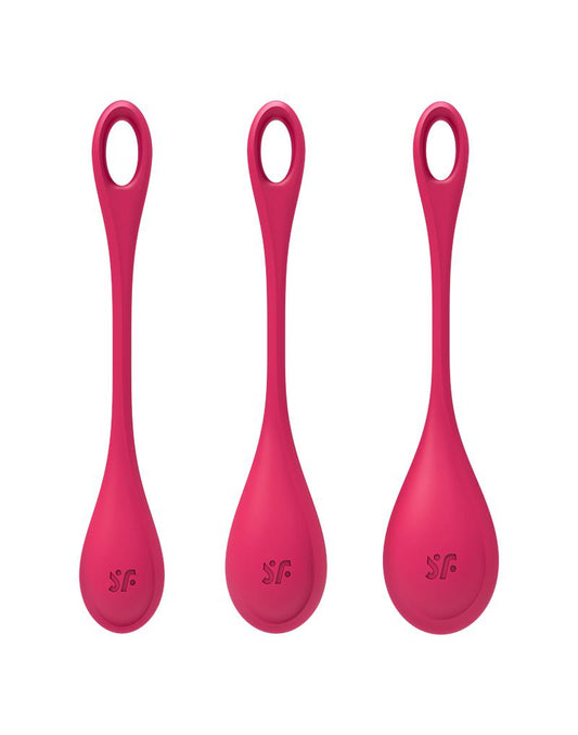 Satisfyer Yoni Power 2 Kegel Bekkenbodem Training Vaginale Balletjes Set - rood-Erotiekvoordeel.nl